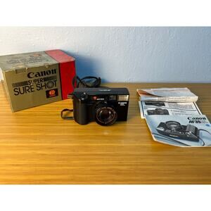 VTG Canon AF35ML Super Sure Shot Point & Shoot Film Camera Untested